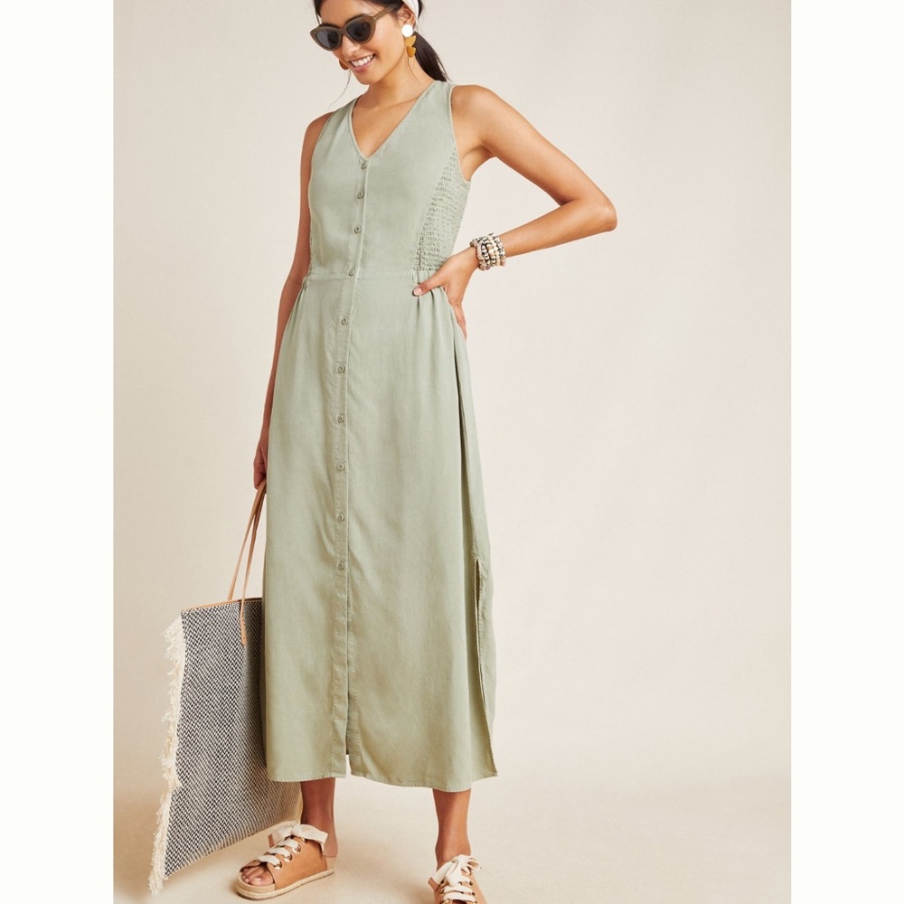 Cloth & Stone button front maxi